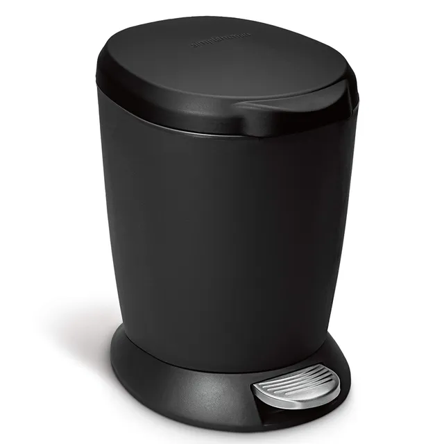 simplehuman-cw1319-cestino-rotondo-con-pedale-6-l-pattumiera-piccola-per-bagno-p image 1