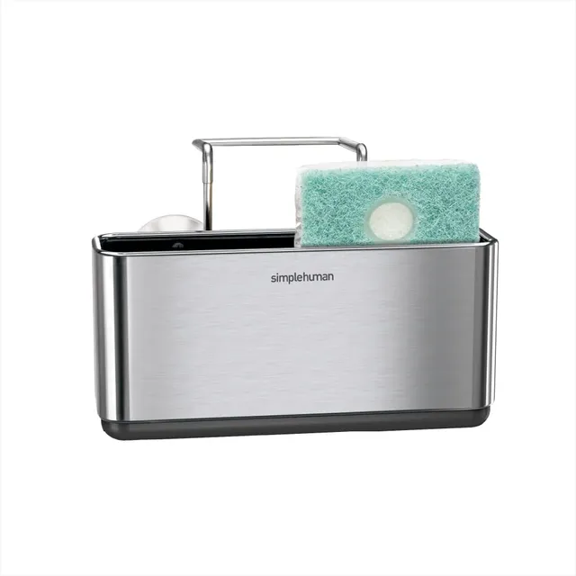 simplehuman-kt1134-contenitore-sottile-per-lavandino-in-acciaio-inox-spazzolato- image 1