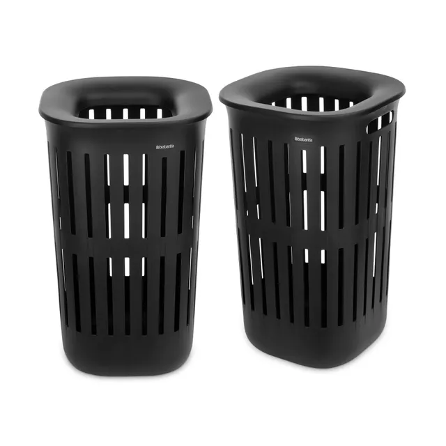 brabantia-collect-it-cesto-portabiancheria-55-litri-black-set-da-2-coperchio-qui image 1