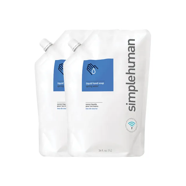 simplehuman-spring-water-liquid-hand-soap-refill-pouch-ricarica-sapone-liquido-m image 1