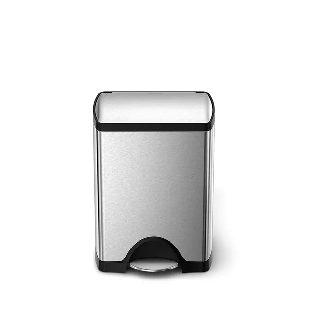 simplehuman-gen1-30l-rectangular-step-can-pattumiera-a-pedale-rettangolare-in-ac image 1