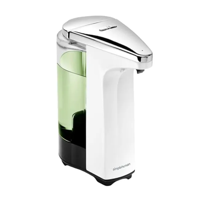 simplehuman-st1018-erogatore-sapone-con-sensore-touch-free-237-ml-plastica-bianc image 1
