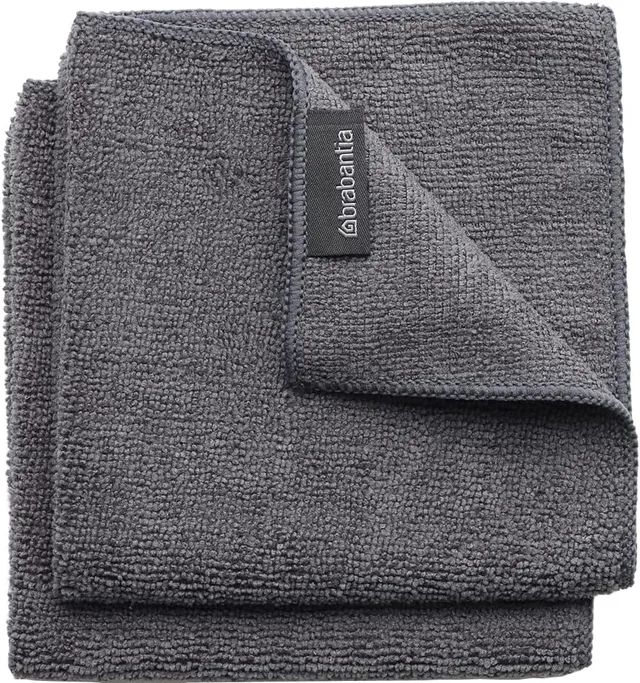 brabantia-sink-side-set-2-panni-pulizia-in-microfibra-dark-grey-assorbenti-e-lav image 1