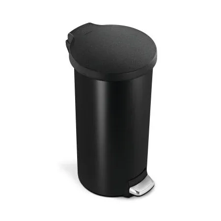 simplehuman-30l-classic-round-step-can-con-coperchio-in-plastica-pattumiera-roto image 1