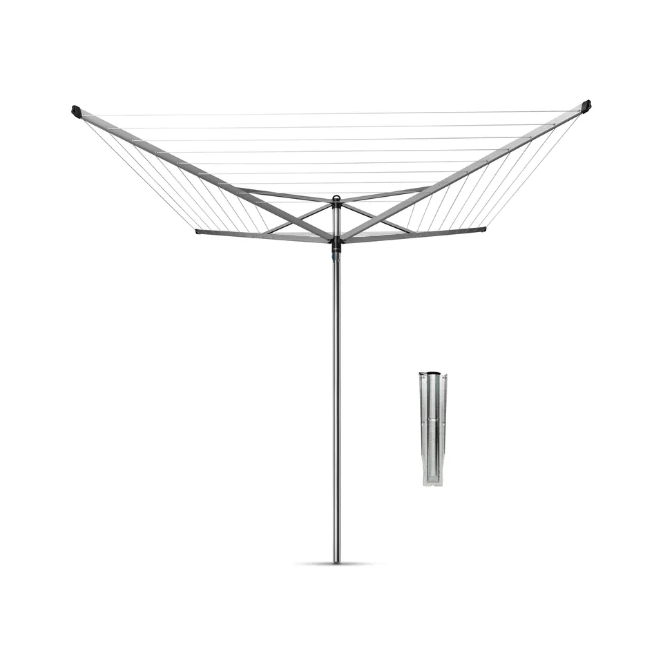 brabantia-topspinner-stendibiancheria-a-ombrello-rotante-60-m-di-filo-corde-anti image 1