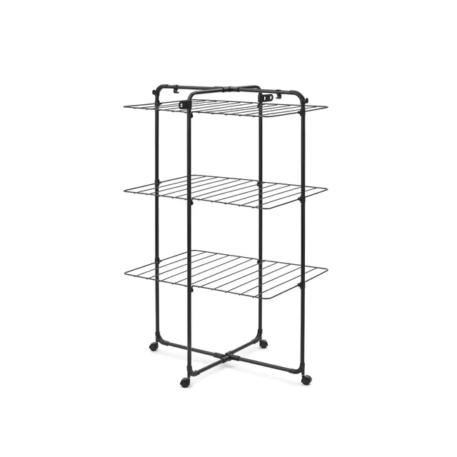 brabantia-hangon-tower-23m-matt-black-stendibiancheria-verticale-salvaspazio-con image 1