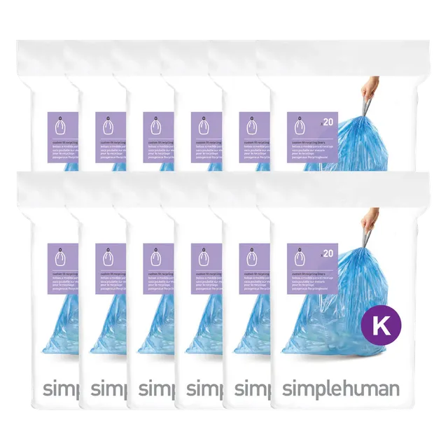 simplehuman-code-k-custom-fit-liner-sacchetti-poubelle-custom-fit-per-pattumiere image 1
