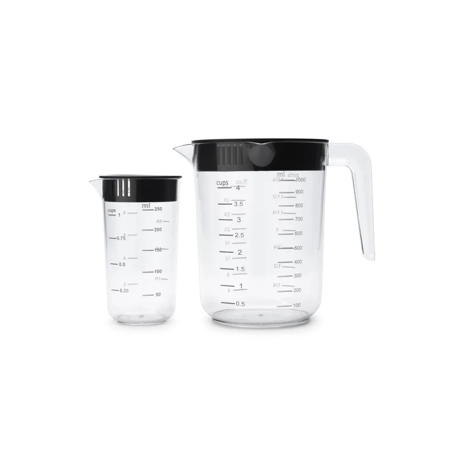 brabantia-tasty-set-di-2-caraffe-dosatrici-annidabili-250ml-e-1000ml-con-doppio- image 1