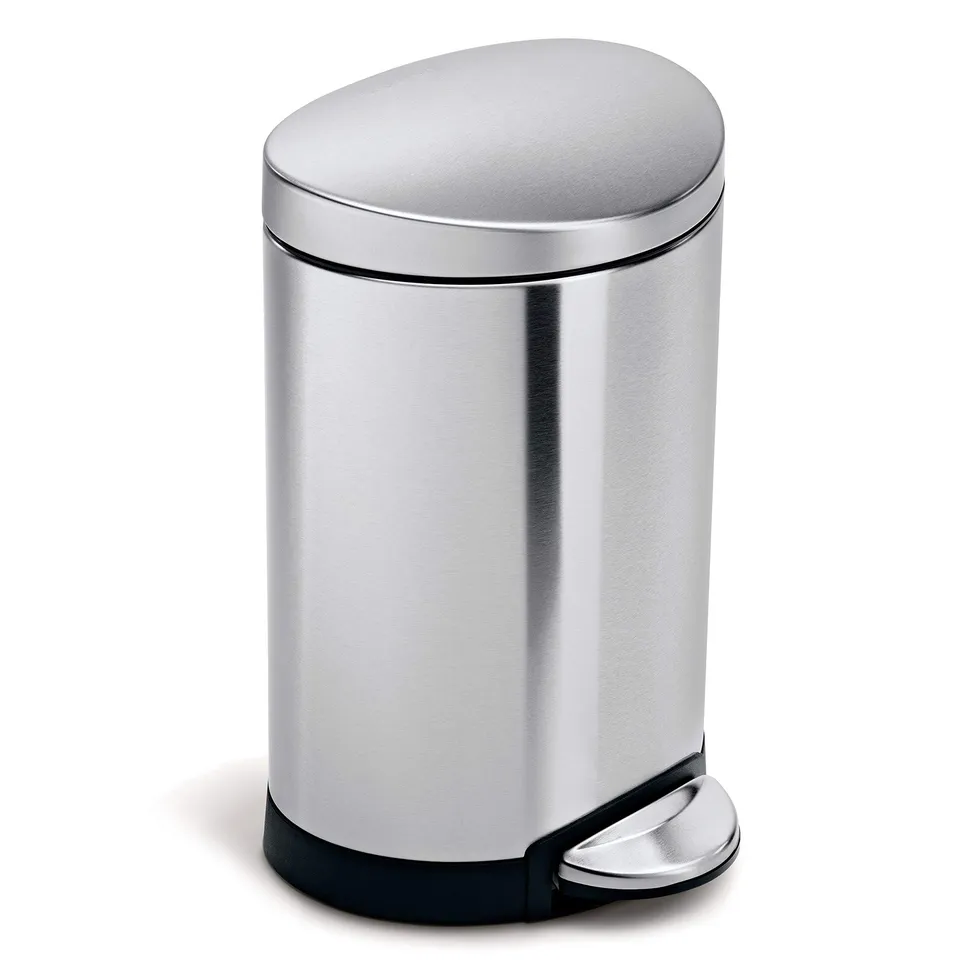 simplehuman-cw1834cb-cestino-a-pedale-semi-rotondo-6-l-pattumiera-compatta-per-b image 1