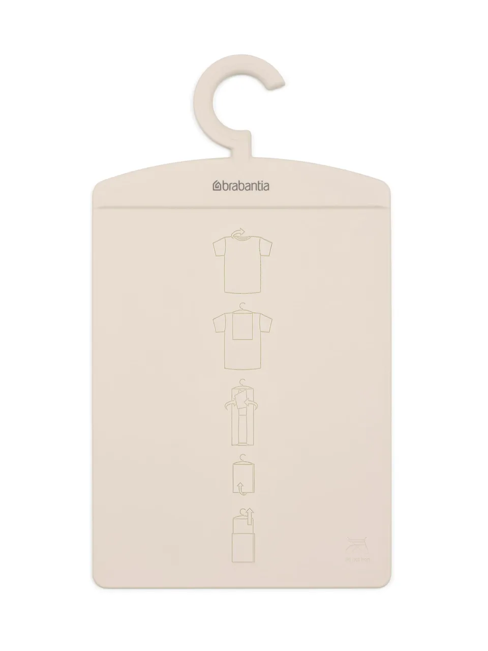 brabantia-piegacamicie-soft-beige-piegatore-camicie-e-magliette-con-gancio-per-a image 1