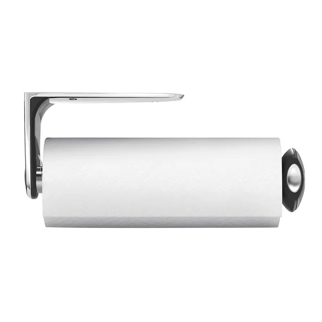 simplehuman-kt1024-portarotolo-a-muro-in-acciaio-inox-spazzolato-con-molla-ad-an image 1
