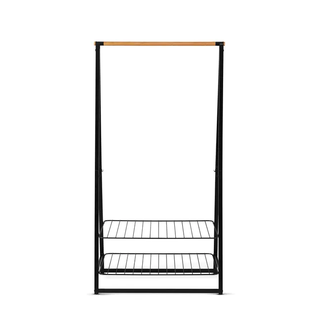 brabantia-organizer-appendiabiti-linn-nero-grande-barre-in-bamb-fino-a-28-capi-c image 1