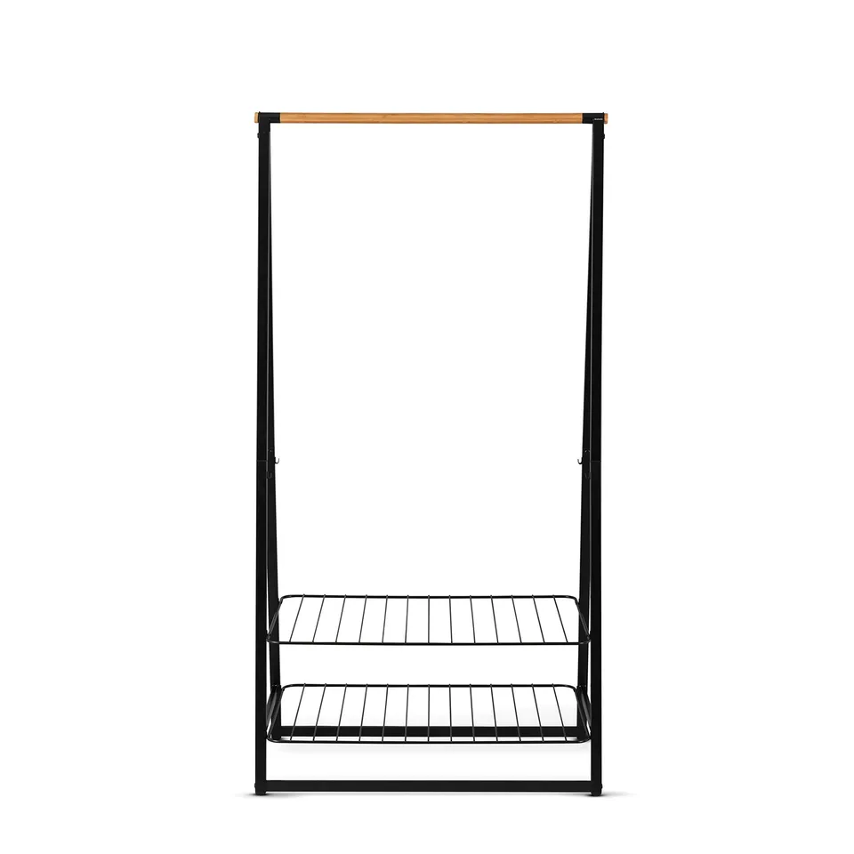 brabantia-organizer-appendiabiti-linn-nero-grande-barre-in-bamb-fino-a-28-capi-c image 1