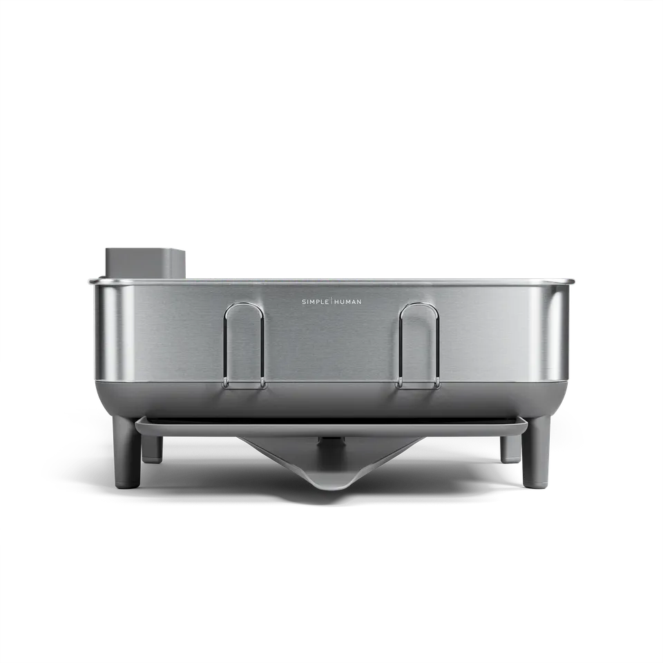 simplehuman-compact-steel-frame-dishrack-scolapiatti-compatto-in-acciaio-inox-co image 1