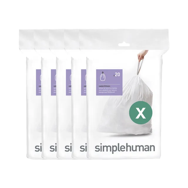 simplehuman-code-x-custom-fit-liner-sacchetti-su-misura-per-pattumiera-fino-a-80 image 1