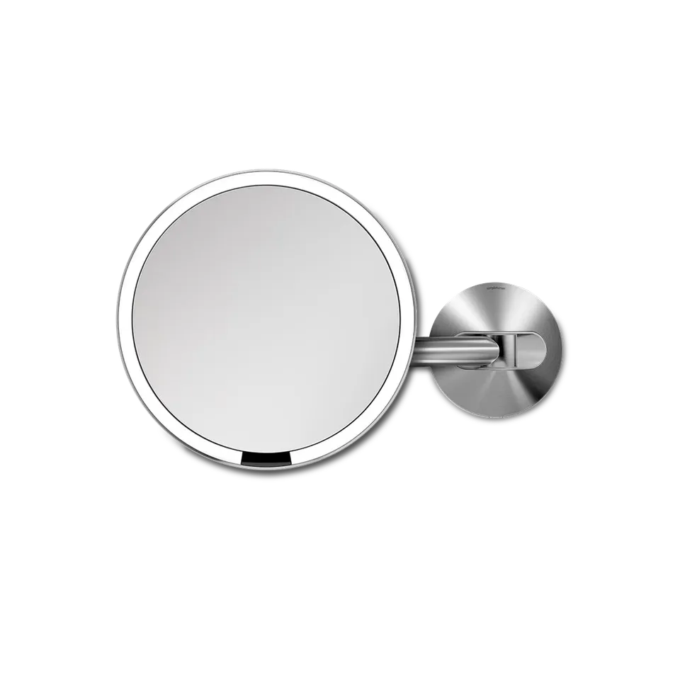 simplehuman-specchio-sensor-hard-wired-da-parete-luce-tru-lux-automatica-braccio image 1