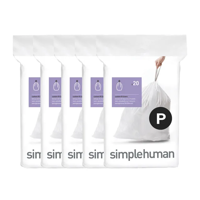 simplehuman-code-p-custom-fit-liner-sacchetti-su-misura-per-cestini-simplehuman- image 1