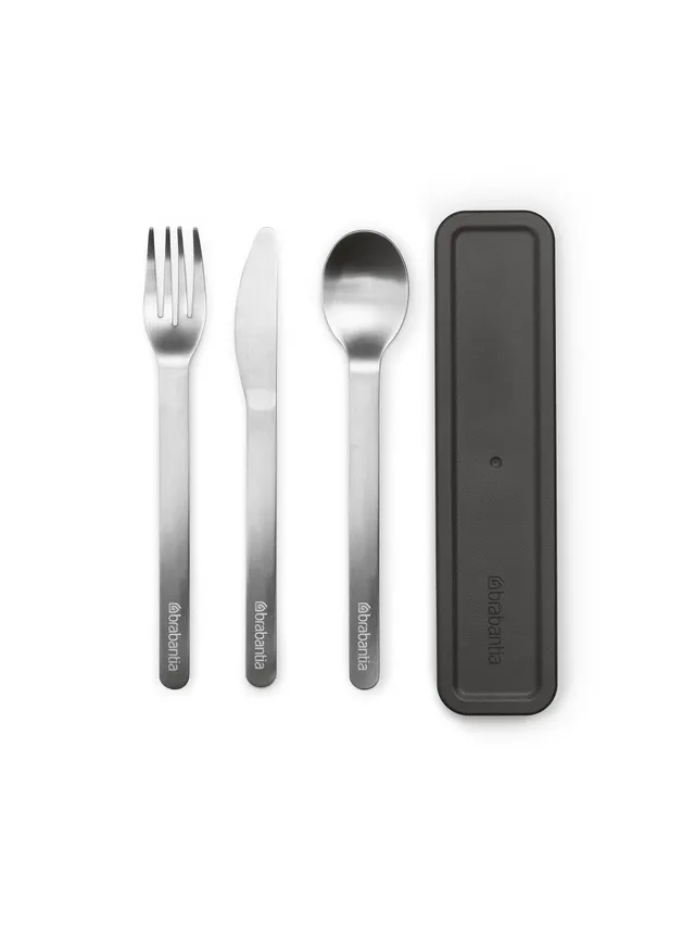 brabantia-make-take-set-di-3-posate-da-viaggio-coltello-forchetta-cucchiaio-con- image 1