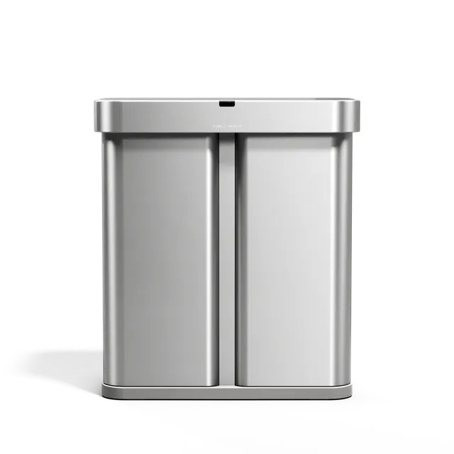 simplehuman-gen1-58l-dual-compartment-rectangular-sensor-can-pattumiera-sensore- image 1