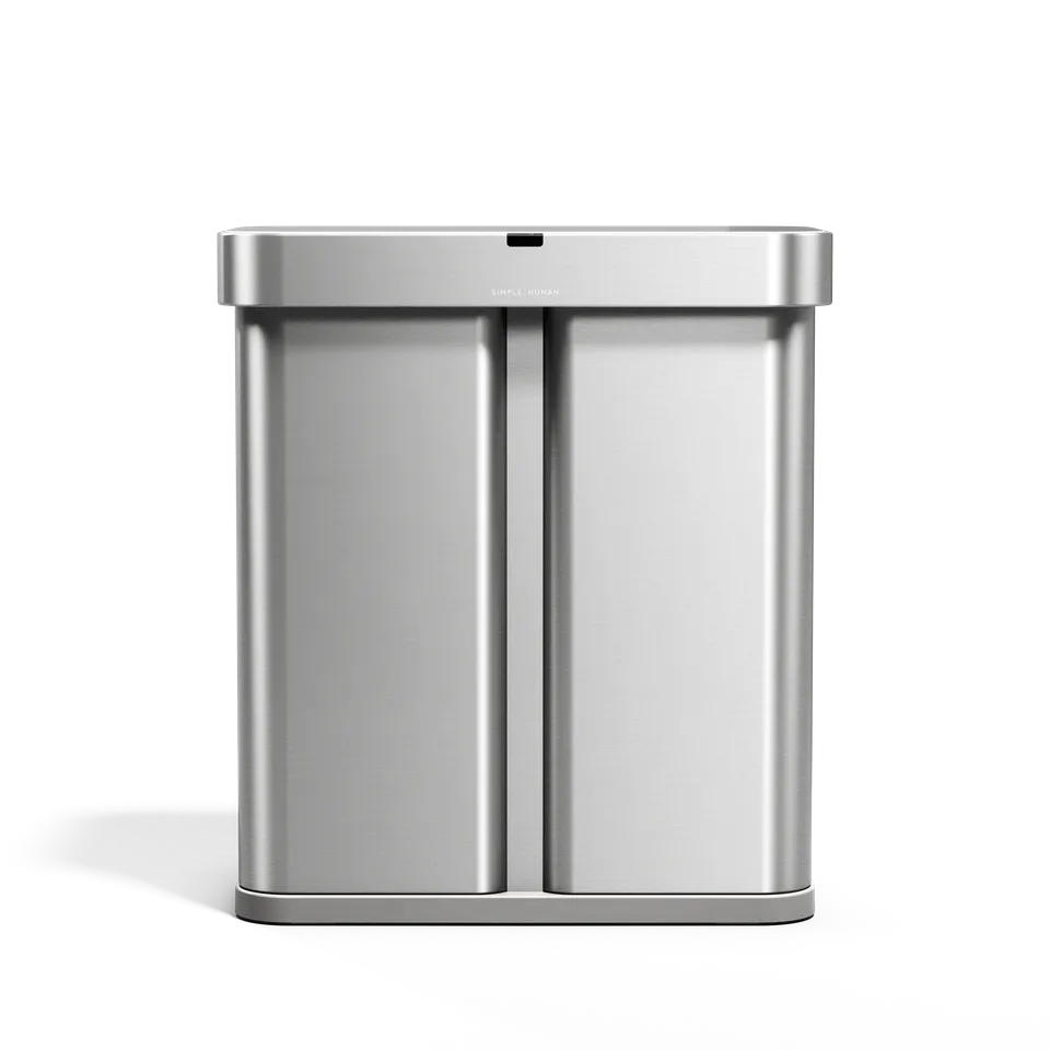 simplehuman-gen1-58l-dual-compartment-rectangular-sensor-can-pattumiera-sensore- image 1