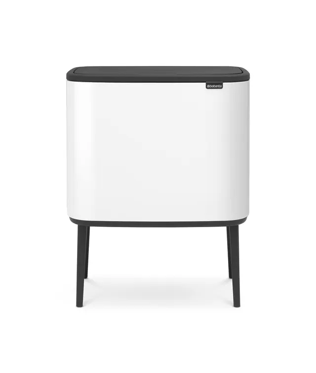 brabantia-bo-touch-bin-pattumiera-differenziata-11-23-litri-metallo-bianco-2-sec image 1