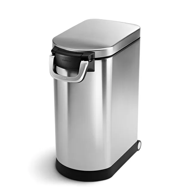 simplehuman-cw1886-contenitore-per-pet-food-acciaio-inox-spazzolato-grande-guarn image 1
