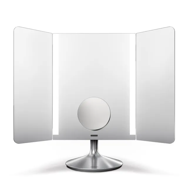 simplehuman-sensor-mirror-pro-wide-view-specchio-cosmetico-con-doppio-ingrandime image 1