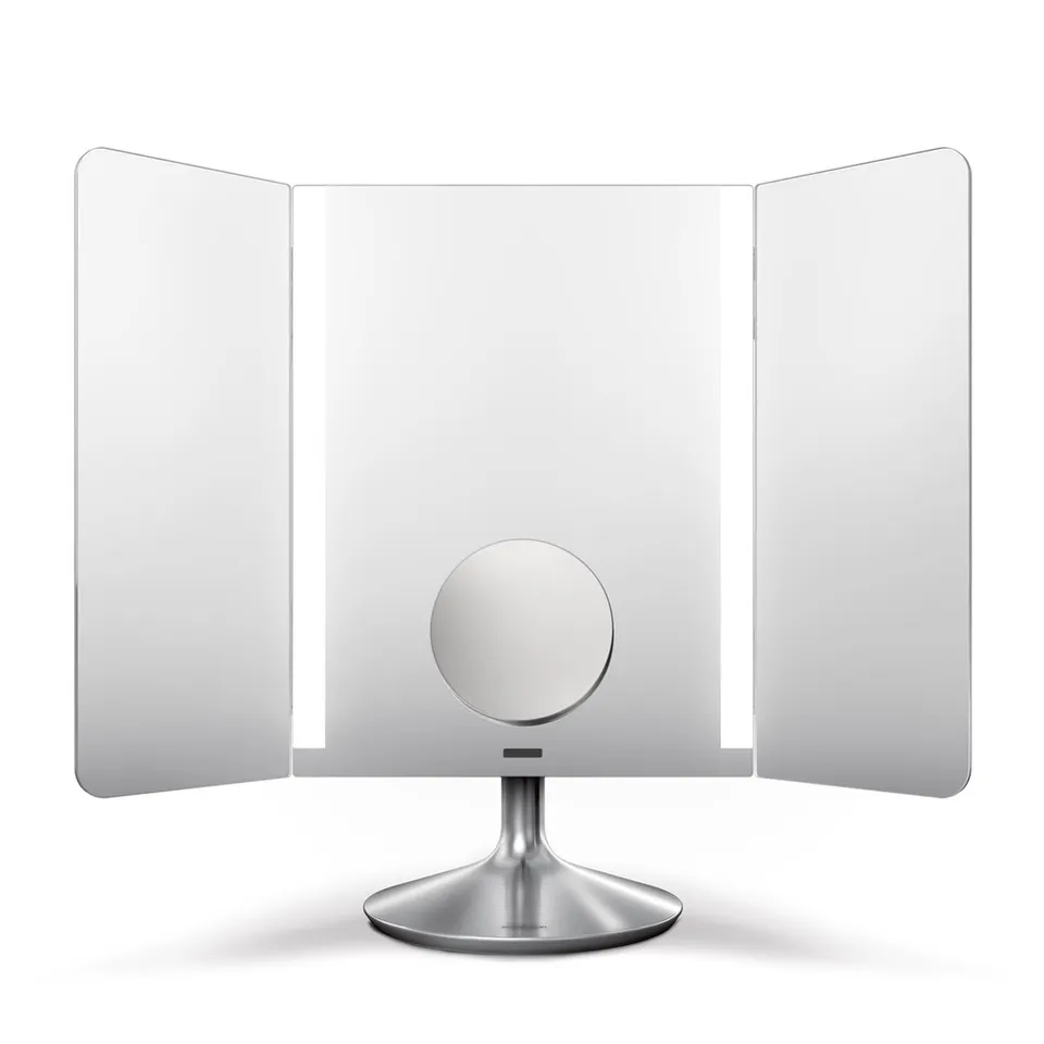 simplehuman-sensor-mirror-pro-wide-view-specchio-cosmetico-con-doppio-ingrandime image 1