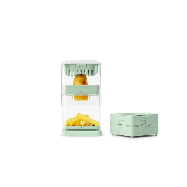 brabantia-tasty-tagliapatate-in-acciaio-inox-con-3-lame-intercambiabili-7mm-10mm image 1
