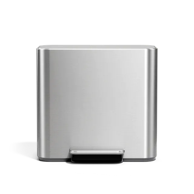 simplehuman-16l-mini-step-can-cestino-a-pedale-rettangolare-16-litri-con-tasca-p image 1