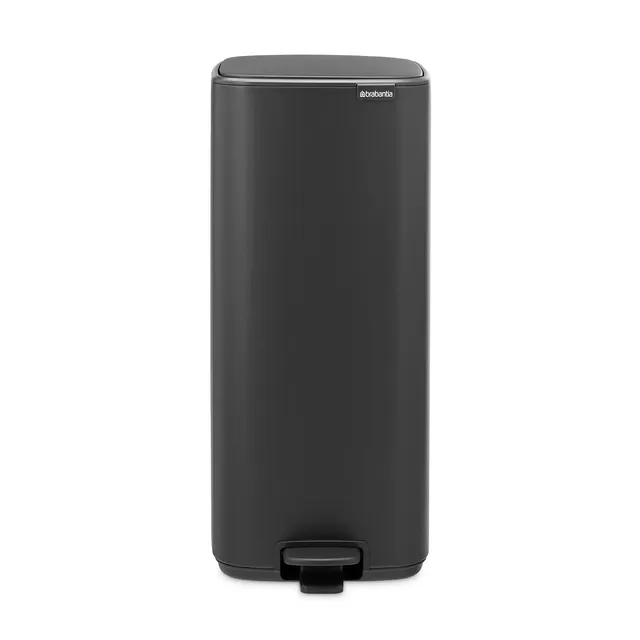 brabantia-bo-pattumiera-a-pedale-30l-mineral-infinite-grey-coperchio-soft-close- image 1