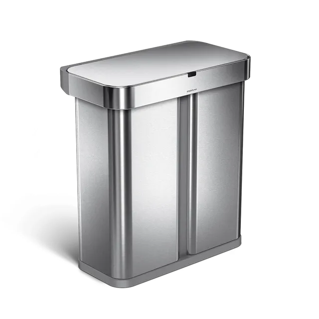 simplehuman-rectangular-sensor-can-cestino-a-sensor-rettangolare-gen-1-usato-out image 1