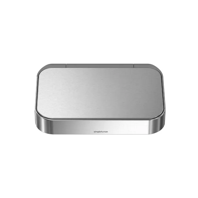 simplehuman-lid-with-liner-rim-pd6142-coperchio-di-ricambio-in-acciaio-inox-spaz image 1
