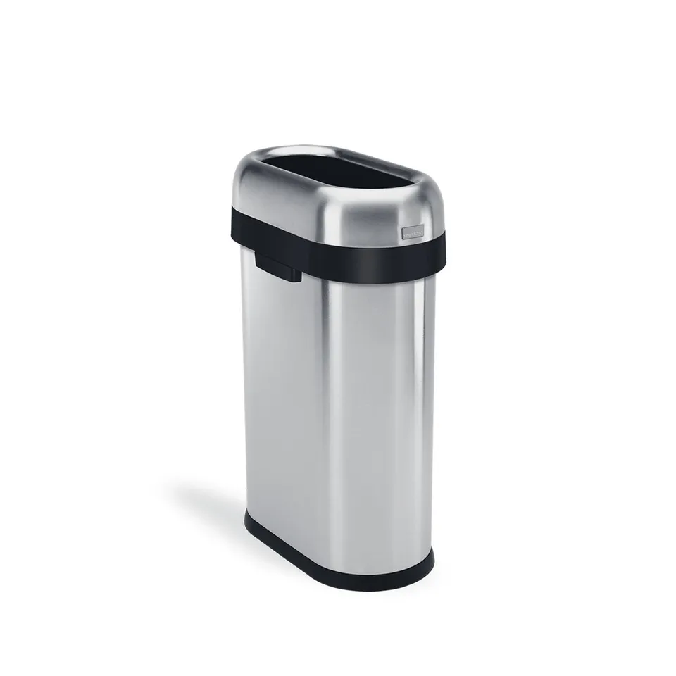 simplehuman-50l-slim-open-can-cestino-aperto-professionale-slim-da-50-litri-in-a image 1