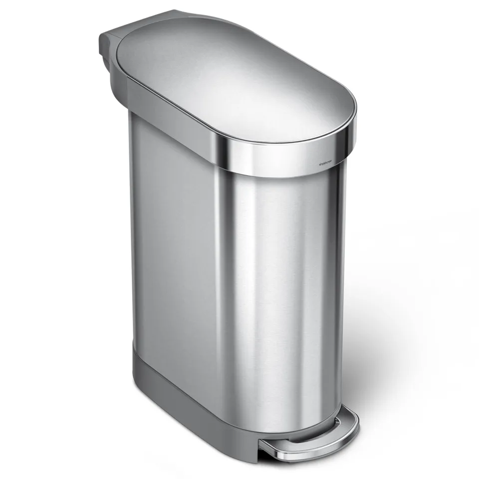 simplehuman-cw2044-cestino-a-pedale-sottile-45-l-acciaio-inox-spazzolato-coperch image 1