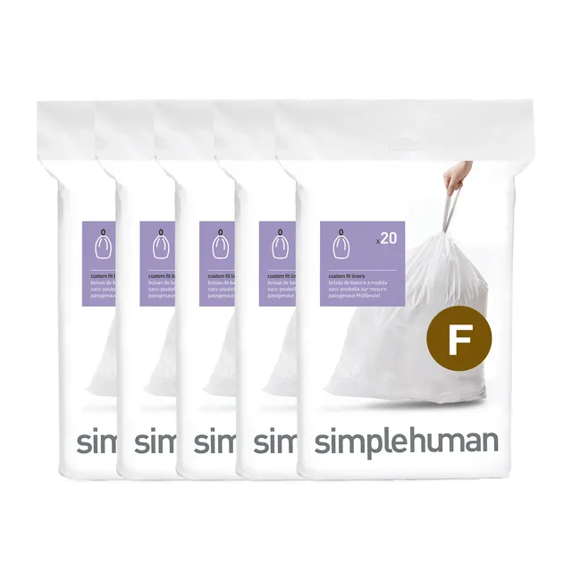 simplehuman-code-f-custom-fit-liner-sacchetti-su-misura-per-cestini-simplehuman- image 1