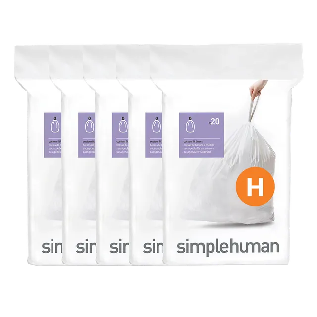 simplehuman-code-h-custom-fit-liners-sacchetti-su-misura-per-pattumiera-plastica image 1