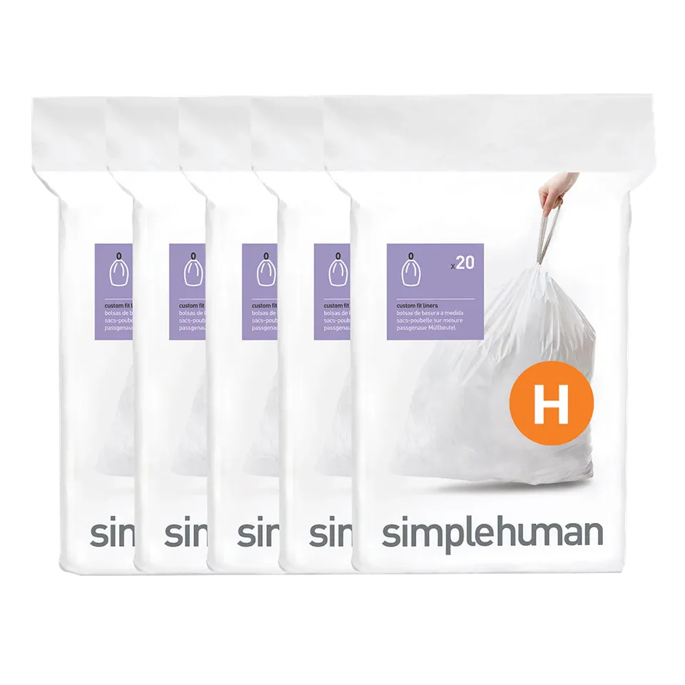 simplehuman-code-h-custom-fit-liners-sacchetti-su-misura-per-pattumiera-plastica image 1