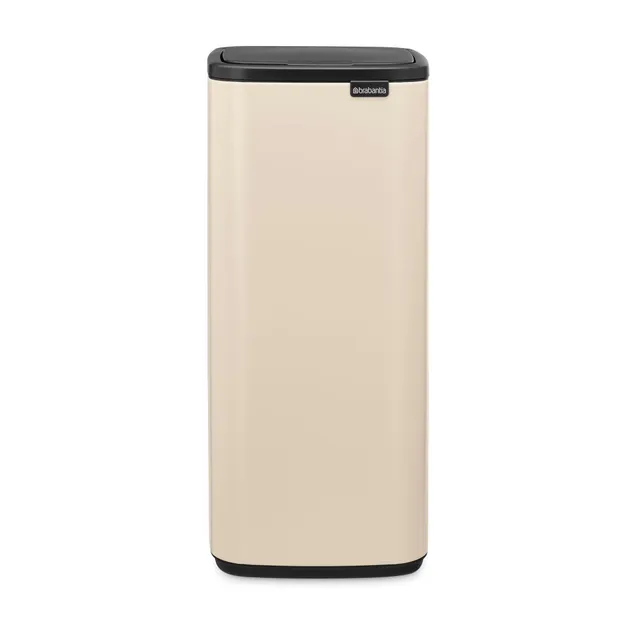 brabantia-bo-touch-bin-30l-soft-beige-pattumiera-a-pedale-salvaspazio-con-secchi image 1