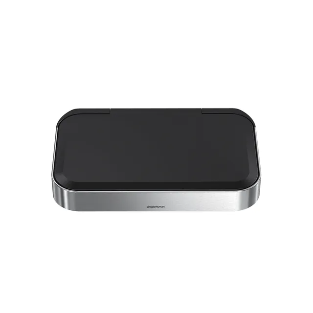 simplehuman-ricambio-coperchio-in-plastica-con-anello-trim-nero-pd6247-per-cesti image 1