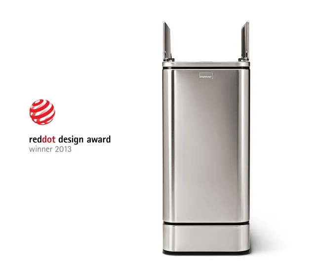 simplehuman-gen1-pattumiera-sensor-butterfly-in-acciaio-inox-da-48-litri-apertur image 1