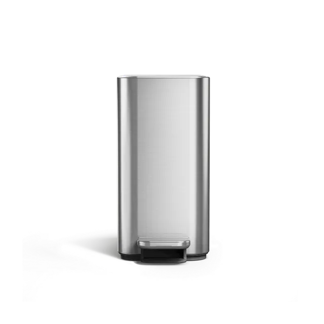 simplehuman-5l-slim-step-can-cestello-a-pedale-slim-5-litri-con-tasca-portasacch image 1