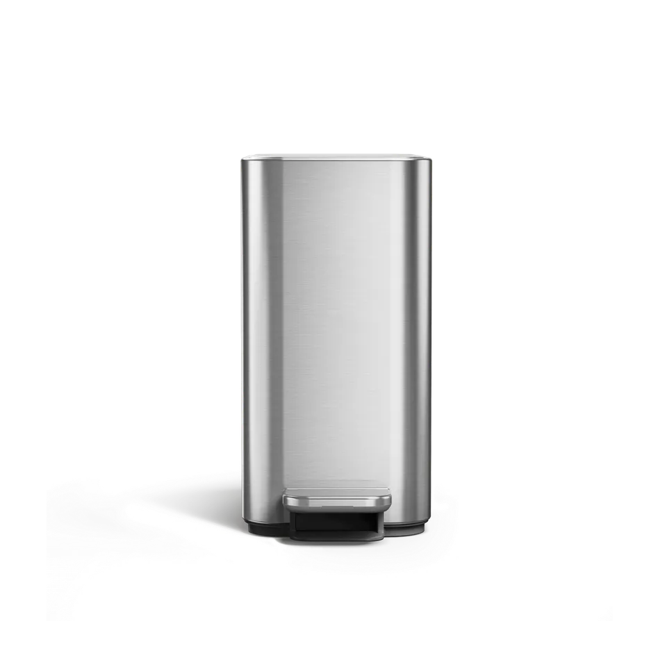 simplehuman-5l-slim-step-can-cestello-a-pedale-slim-5-litri-con-tasca-portasacch image 1