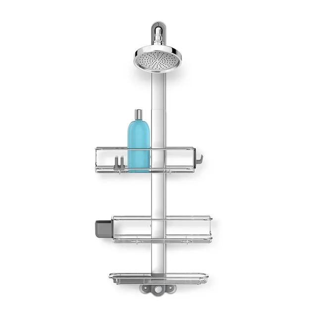 simplehuman-large-adjustable-shower-caddy-portaoggetti-doccia-sospeso-regolabile image 1