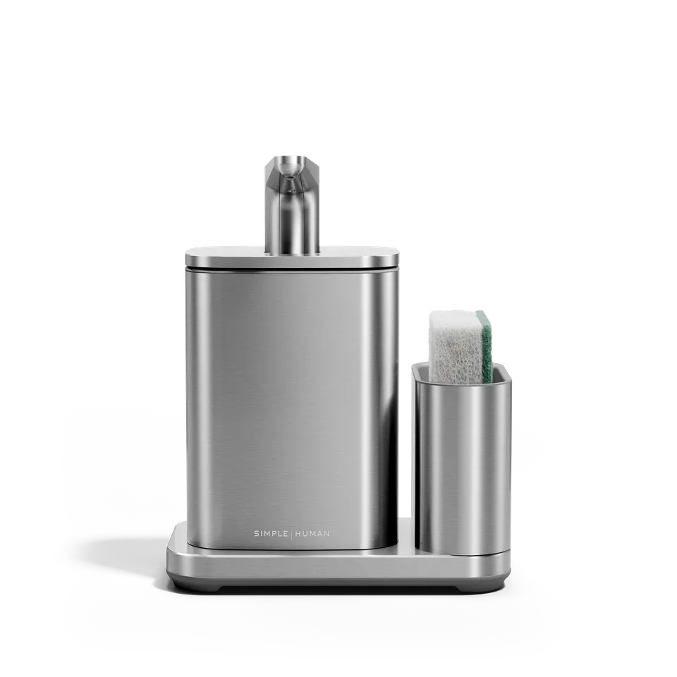 simplehuman-16-oz-pulse-pump-dish-dispenser-a-pompa-manuale-in-acciaio-spazzolat image 1