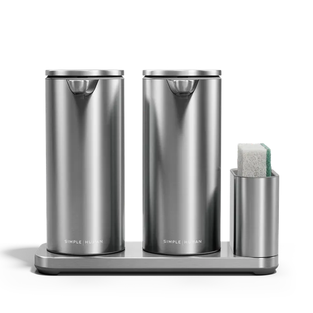 simplehuman-sensor-pump-duo-dispenser-sapone-a-sensore-doppio-con-caddy-doppio-p image 1