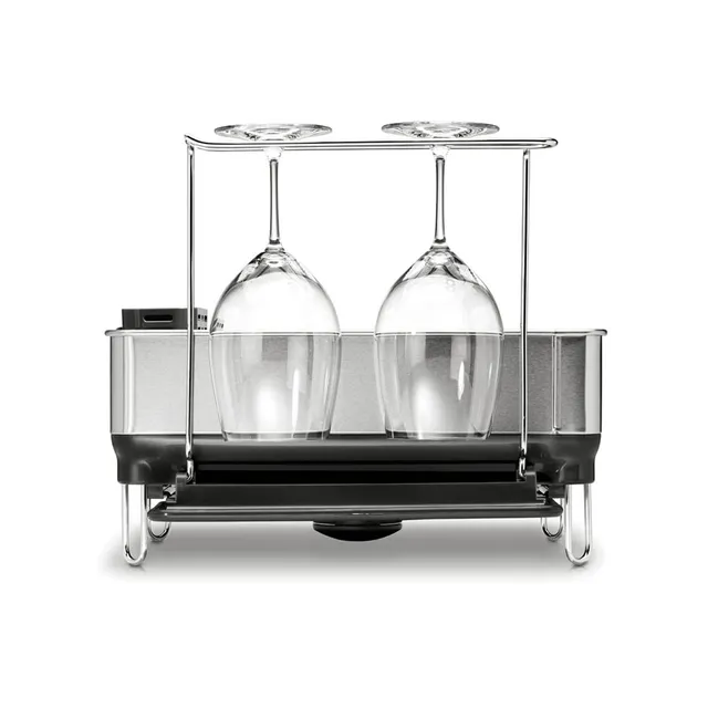 simplehuman-compact-steel-frame-dishrack-kt1168-scolapiatti-compatto-in-acciaio- image 1