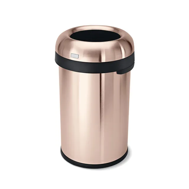 simplehuman-bullet-open-can-80l-pattumiera-a-cestello-aperto-in-acciaio-inox image 1