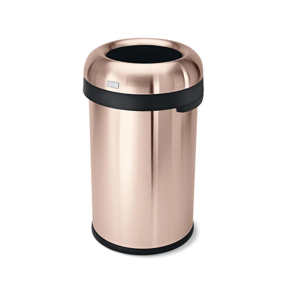 simplehuman-bullet-open-can-80l-pattumiera-a-cestello-aperto-in-acciaio-inox image 1