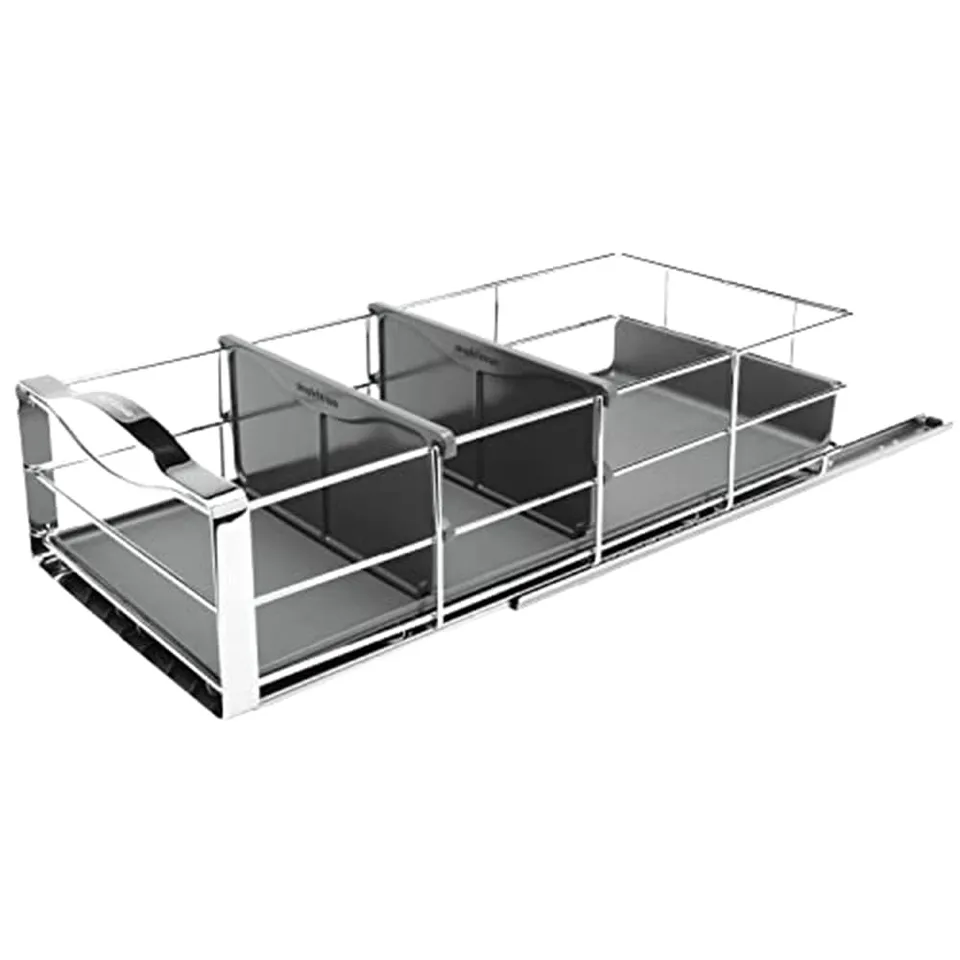 simplehuman-organizer-per-cabinet-a-estrazione-22-8-cm-guida-a-cuscinetti-a-sfer image 1